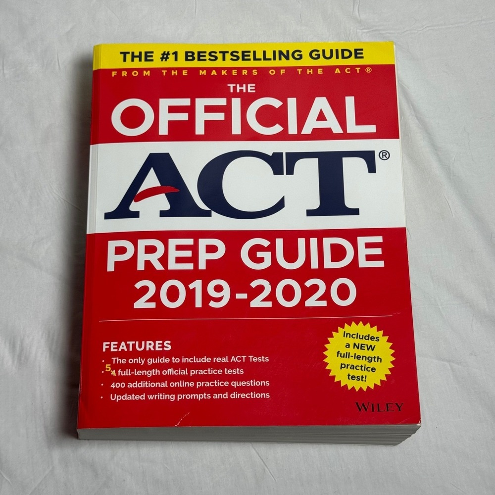 Wiley The Official ACT Prep Guide 2019-2020 Students Red Exam Educational